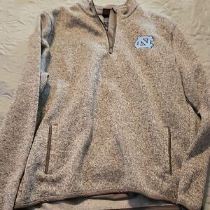 GEN2 Heathered Gray Zip-Up North Carolina NCAA Sweater/Jacket